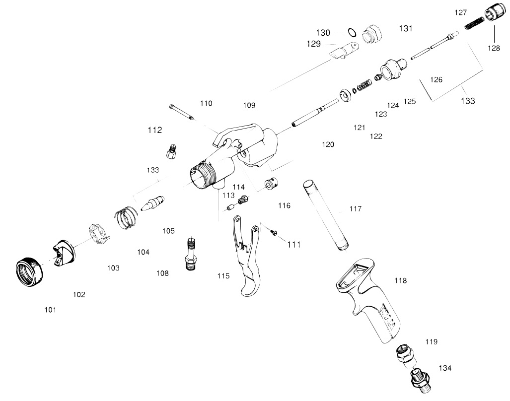 ProFinish C-100 Gun Parts (773-400)